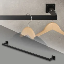 ML-Design Kledingstang Rechthoekig, D12 x B110 cm, Zwart, Roestvrij staal, U-vormig