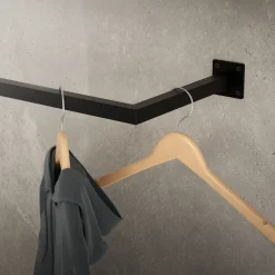ML-Design Kledingstang Rechthoekig, D12 x B110 cm, Zwart, Roestvrij staal, U-vormig