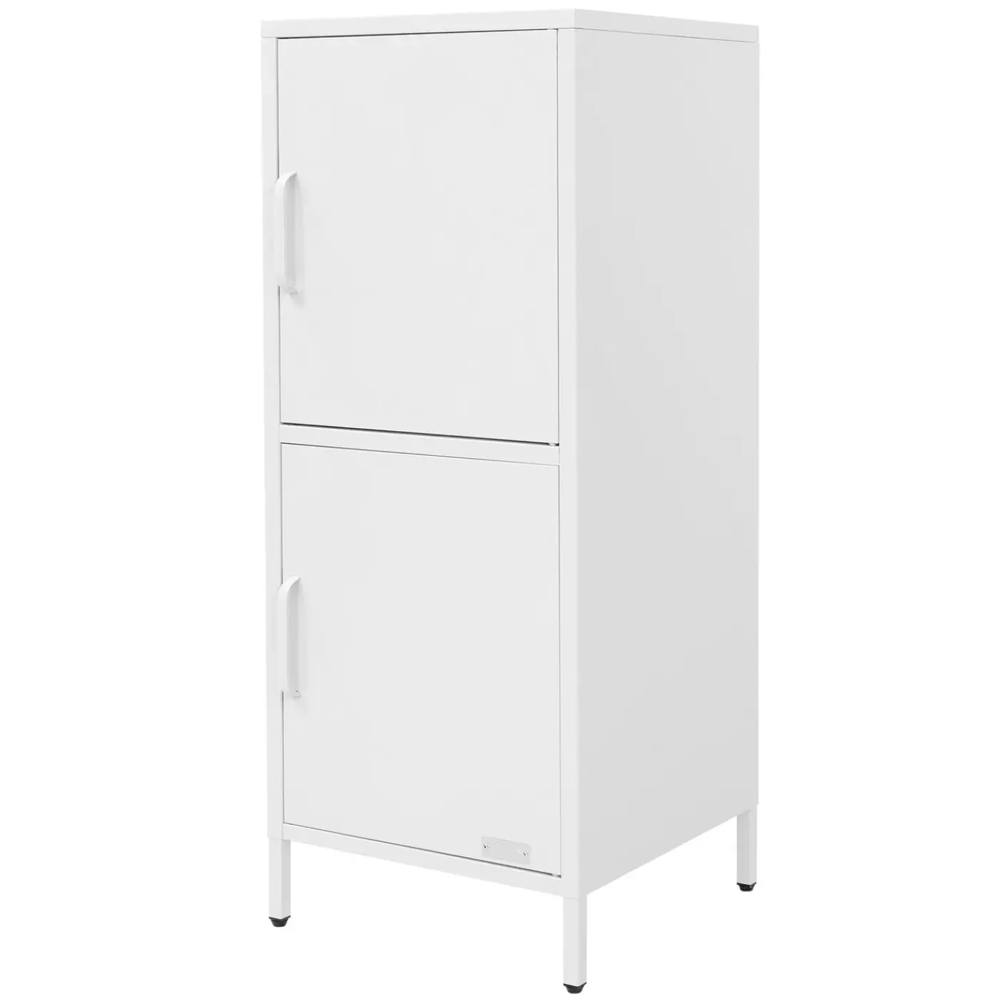 ML-Design Metalen Archiefkast Staal Wit 40x101,5x40 Cm Kantoorkast 2 Deuren Legplanken