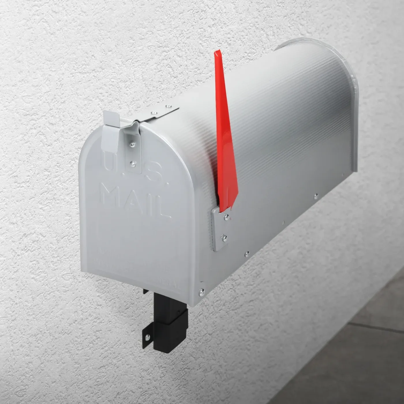 ML-Design muurbevestiging voor Amerikaanse brievenbus, zwart, 24,5x15,5x24 cm, gemaakt van metaal