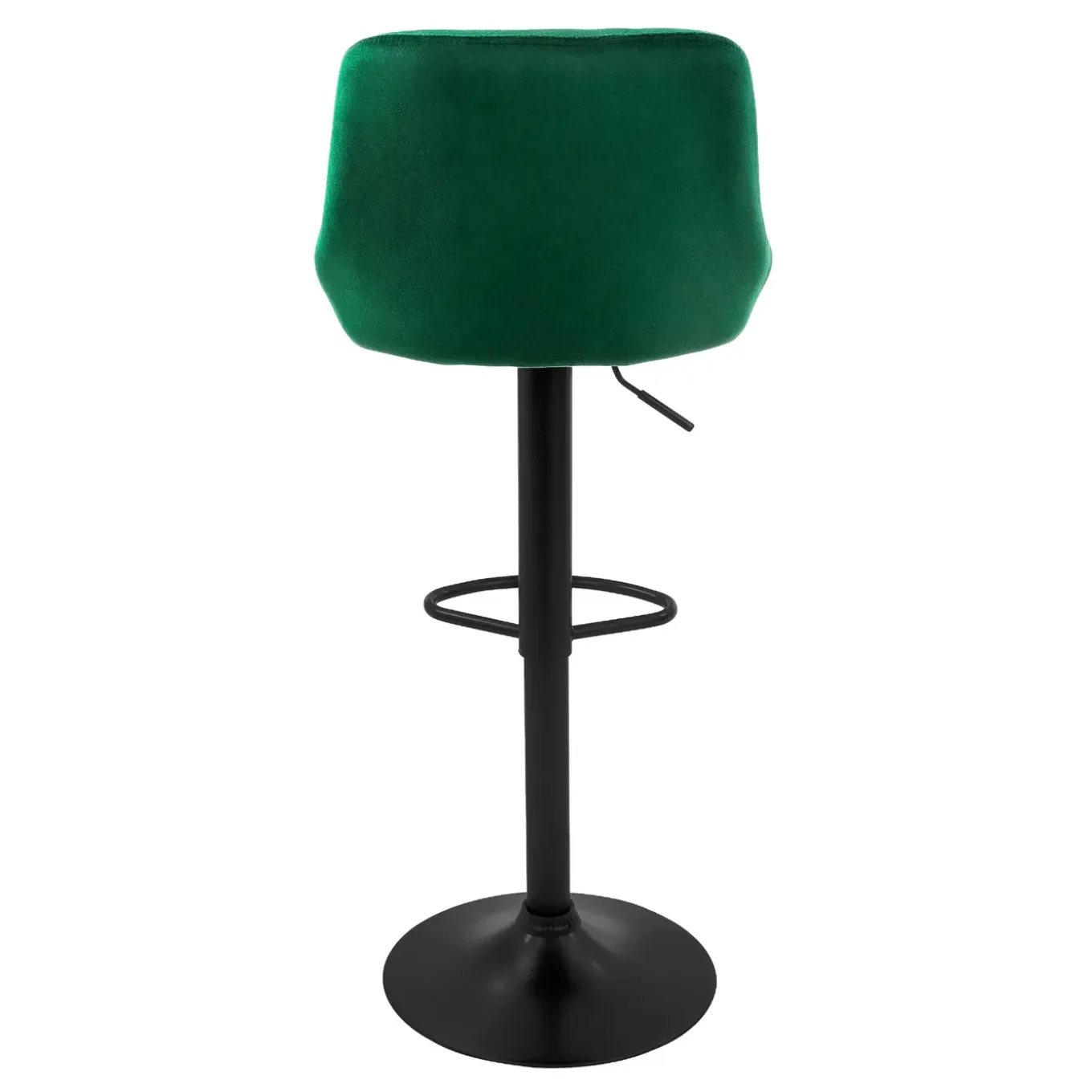 ML-Design Set van 4 Barkruk, fluwelen bekleding, groen, gestoffeerde barstoel