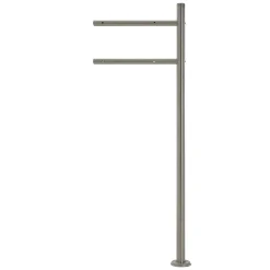 ML-Design Sokkelsteun voor zilveren brievenbus in roestvrij staal 120 cm