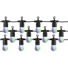 Müller-licht lichtsnoer zwart 12 lampjes wit en gekleurd licht 5,5W