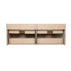 Mob-in - Hangend Meubelset Voor Wastafel - Sorrento - Eikendecor - 3-delig - 120 Cm