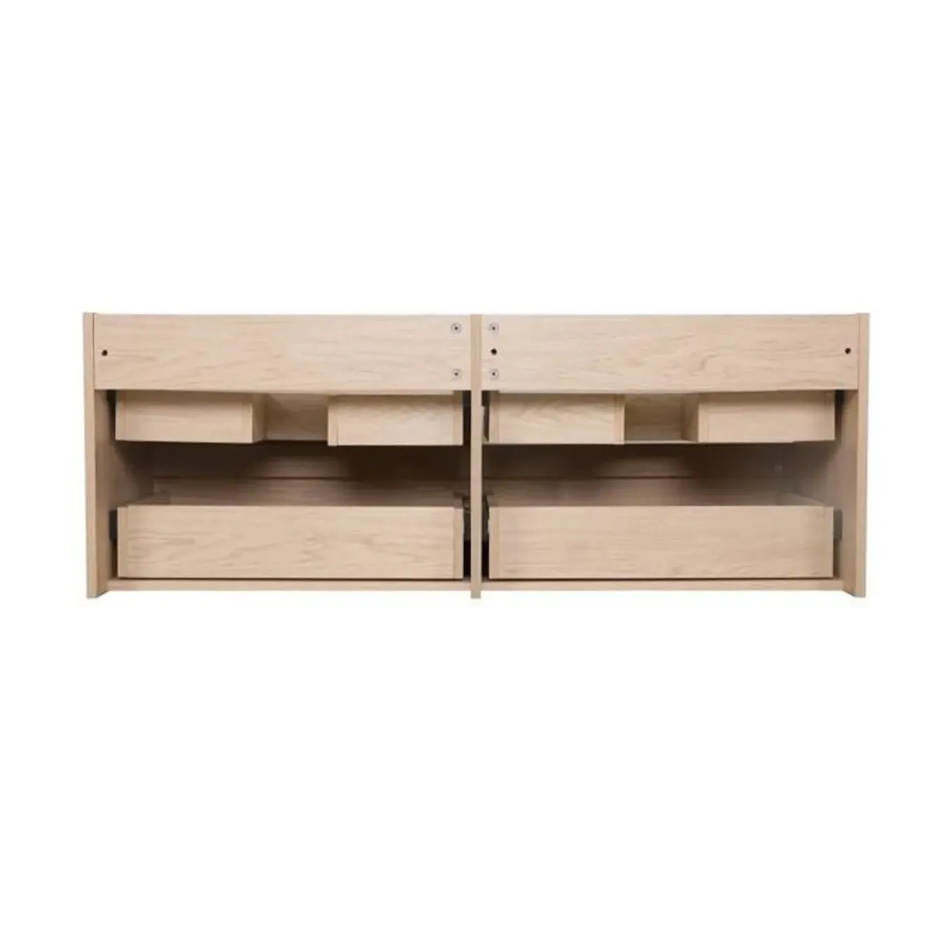 Mob-in - Hangend Meubelset Voor Wastafel - Sorrento - Eikendecor - 3-delig - 120 Cm