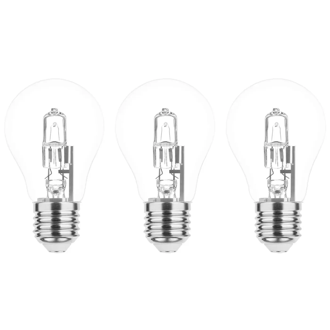 Modee Halogeenlamp E27 - 70w 1179lm 2700k - Warm Wit Licht - Dimbaar - Globe - 3 Stuks