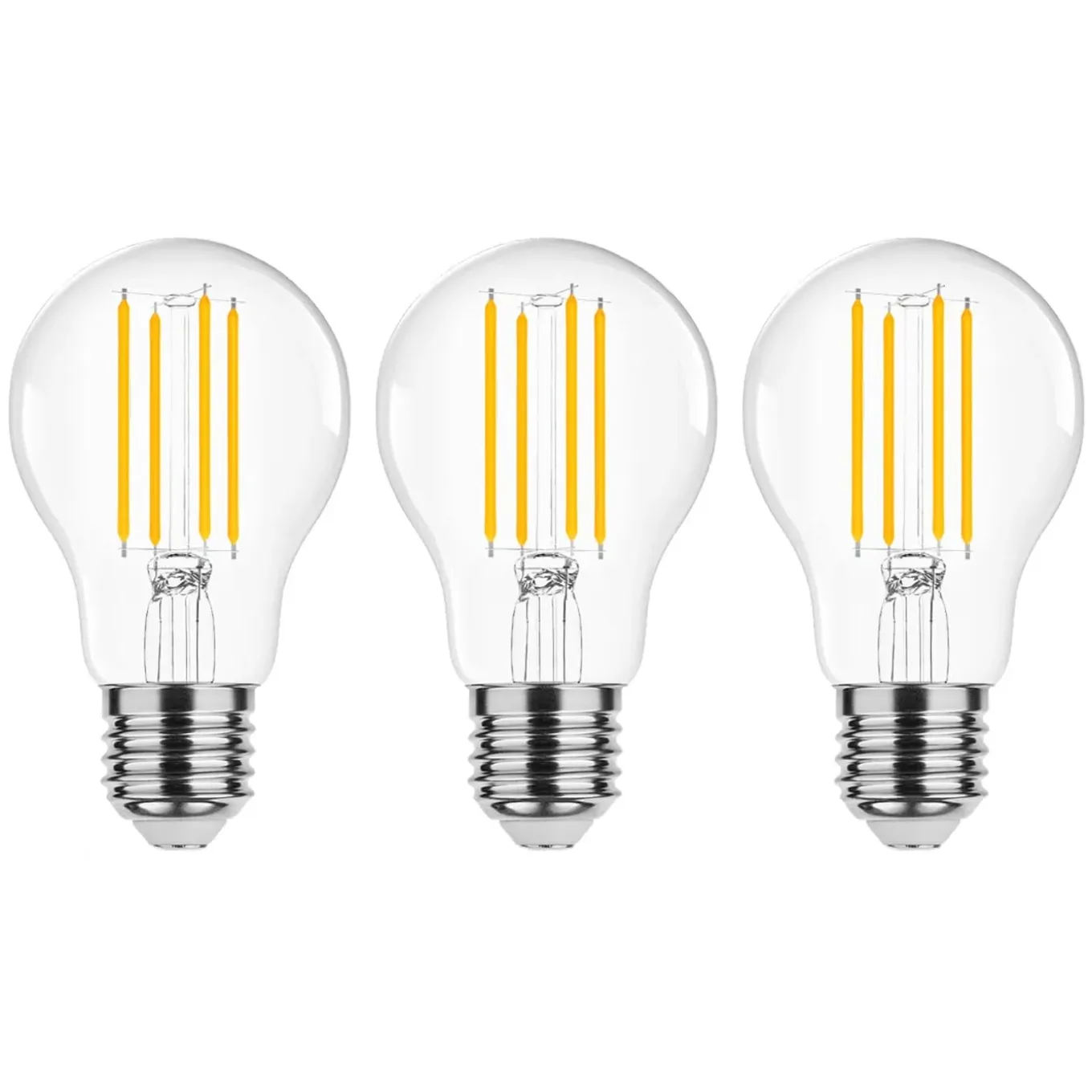 Modee Led Lamp E27 - 8w 1055lm 2700k - Warm Wit Licht - Vervangt 70w - Dimbaar - Globe - 3 Stuks