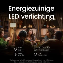 Modee Led Lamp E27 - 8w 1055lm 2700k - Warm Wit Licht - Vervangt 70w - Dimbaar - Globe - 3 Stuks