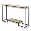 Moderne Console 2 Niveaus Eiken Decor L120cm