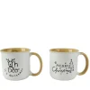 Decoris Mok keramiek 9cm wit