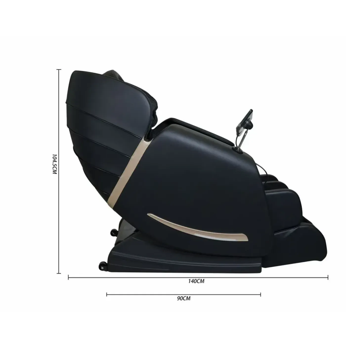 Molini Luxe Full Body Elektrische Massagestoel | Zero Gravity | Model Sensa | Zwart