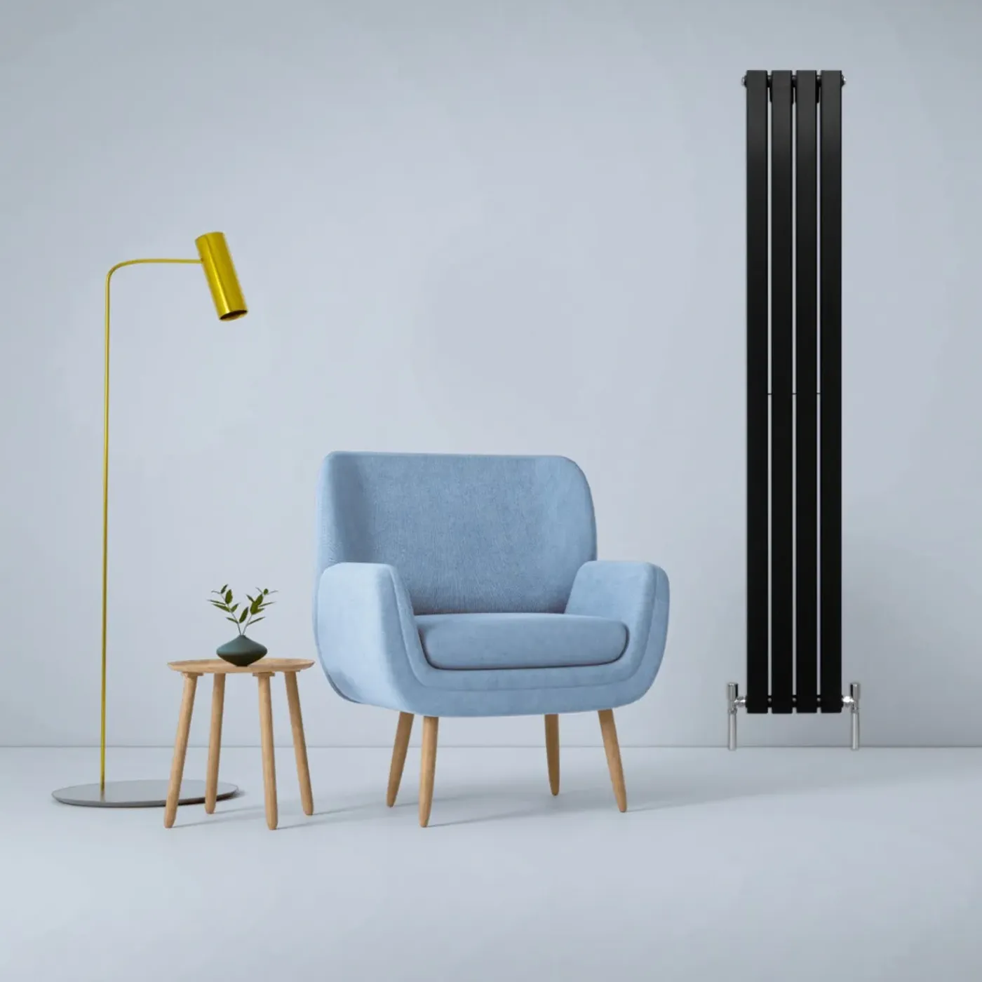Monster Shop Monstershop Design Radiator - Mat Zwart - 1800 mm x 280 mm