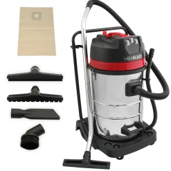 Monstershop MAXBLAST Industriële Nat/Droog Zuiger - grijs - 80 L - 3000W HEPA E12