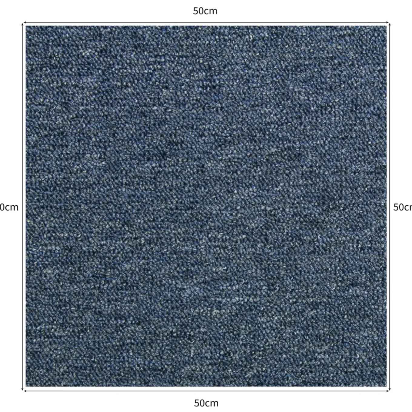 Monstershop - Tapijttegel - Platinum Grijs en Storm Blauw - 5 mm - 40 stuks - 10 m²