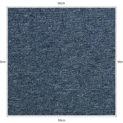 Monstershop - Tapijttegel - Storm Blauw en Antraciet - 5 mm - 40 stuks - 10 m²