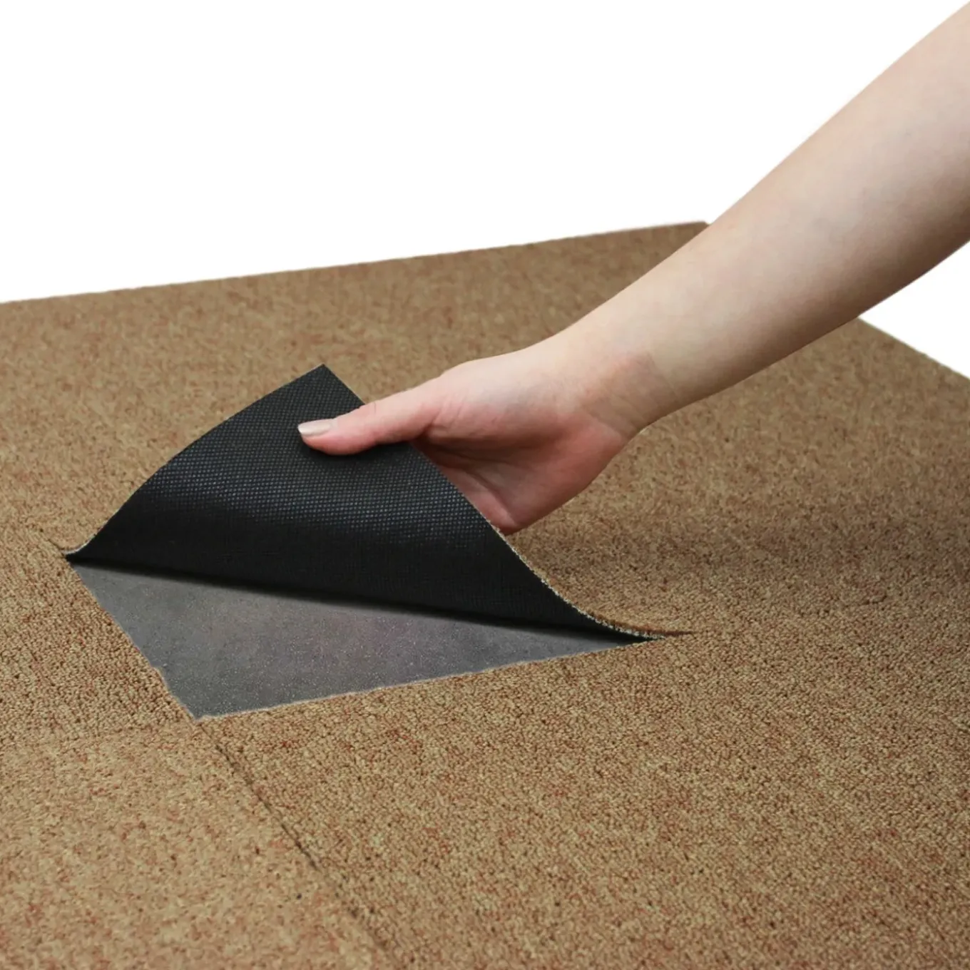 Monstershop - Tapijttegel - Zand - 5 mm - 20 stuks - 5 m²