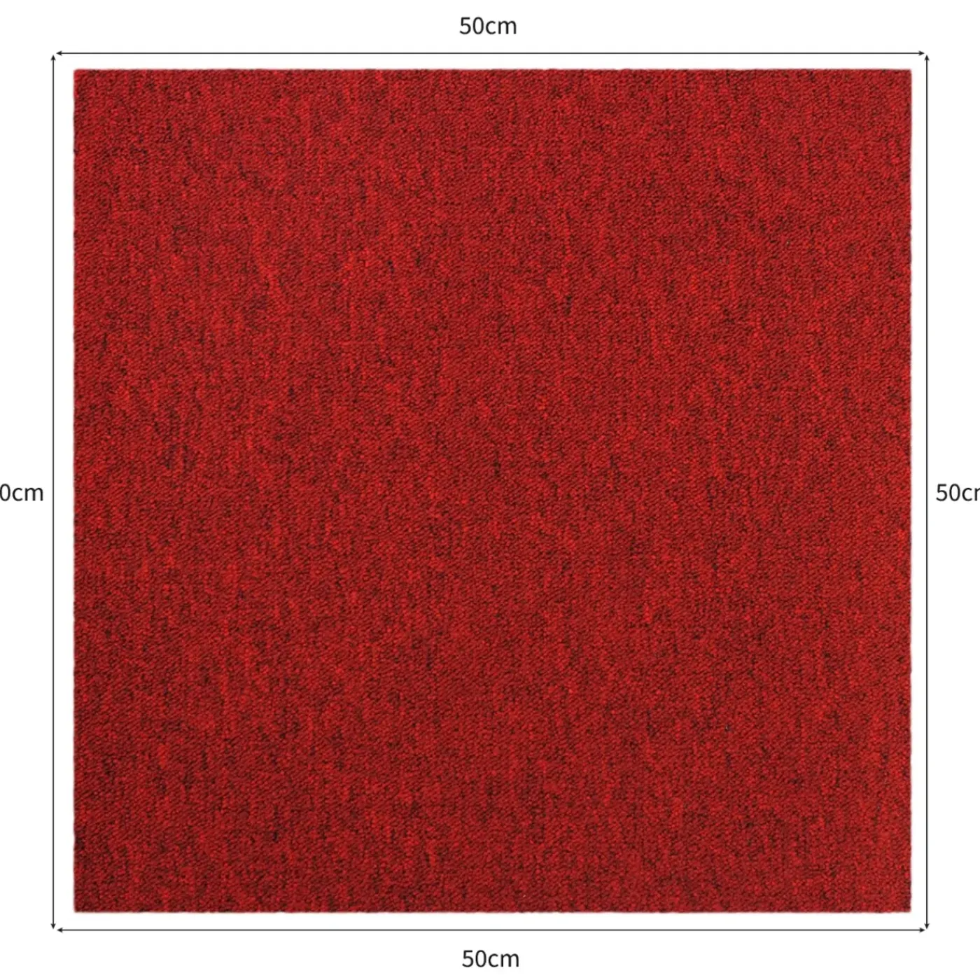 Monster Shop Monstershop - Tapijttegel - Zwart en Rood - 5 mm - 40 stuks - 10 m²