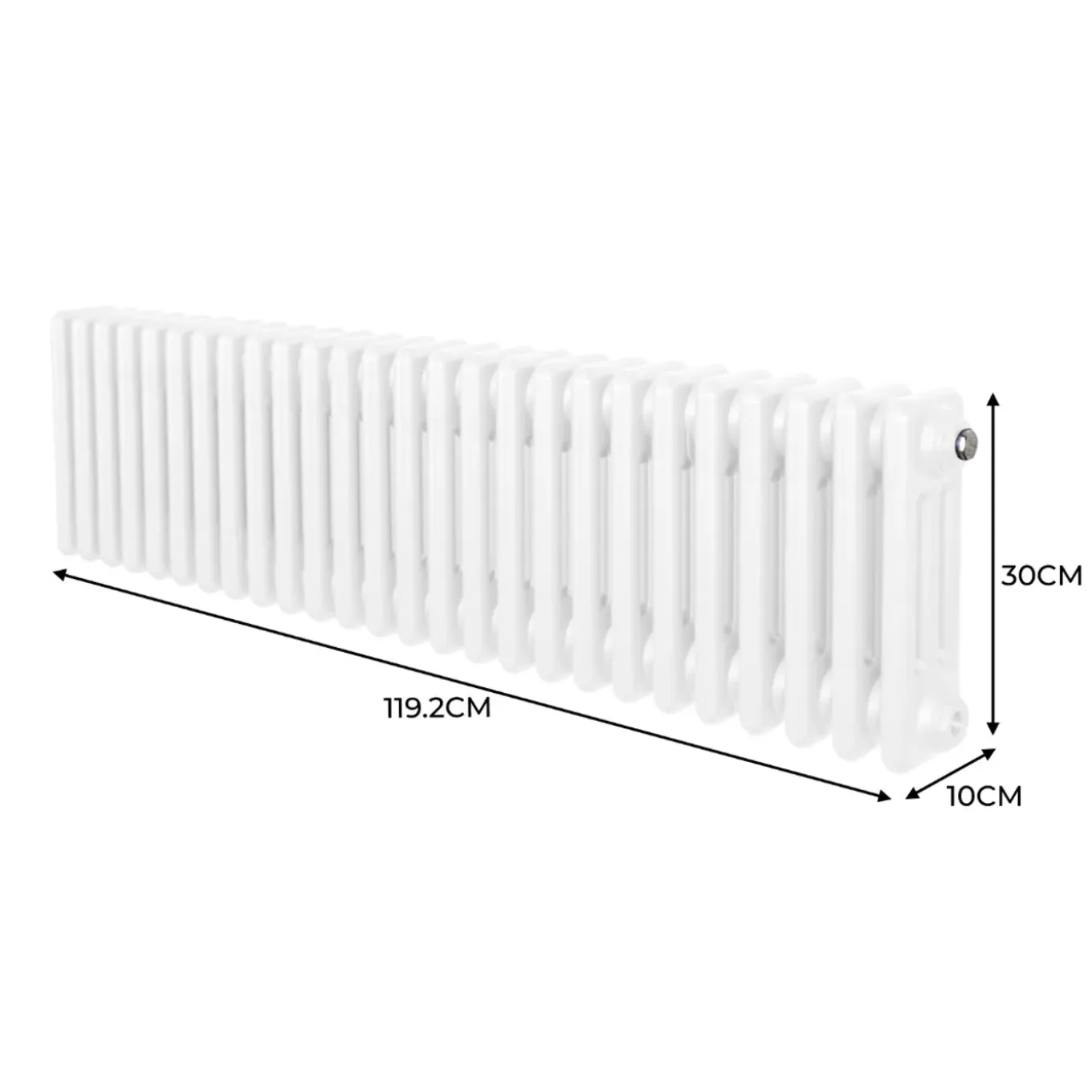 Monster Shop Traditionele Stijl 3 Kolom Horizontale Radiatoren -