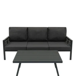 Monstershop Tuinset - Antraciet Grijs - Aluminium - 4-delig