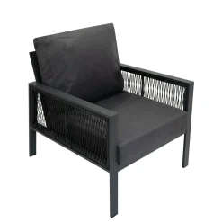 Monstershop Tuinset - Antraciet Grijs - Aluminium - 4-delig
