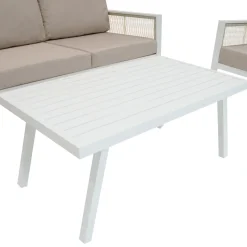 Monstershop Tuinset - Wit - Aluminium - 4-delig