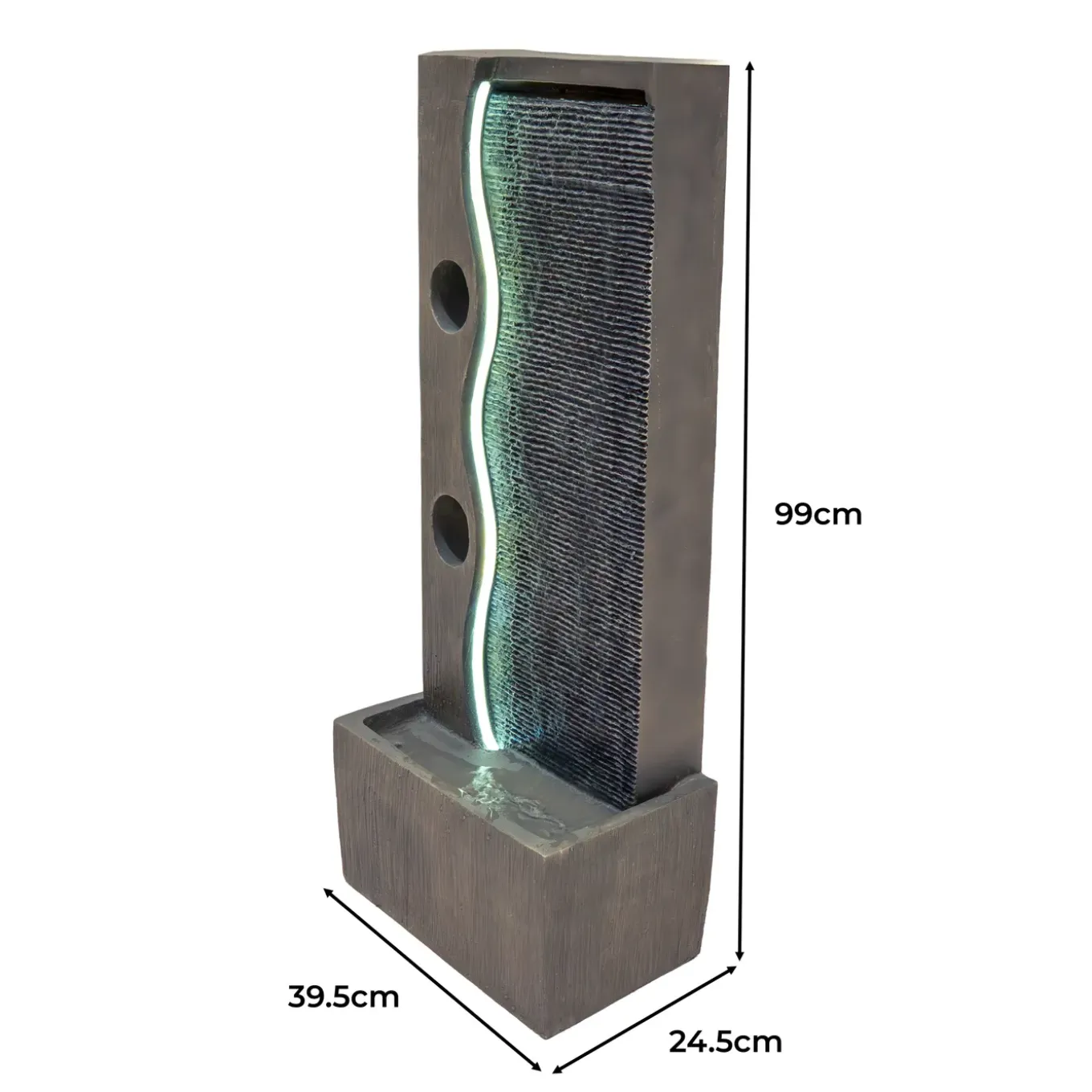 Monstershop Waterornament Harmony Falls - Polyresin - Led - Elektrisch