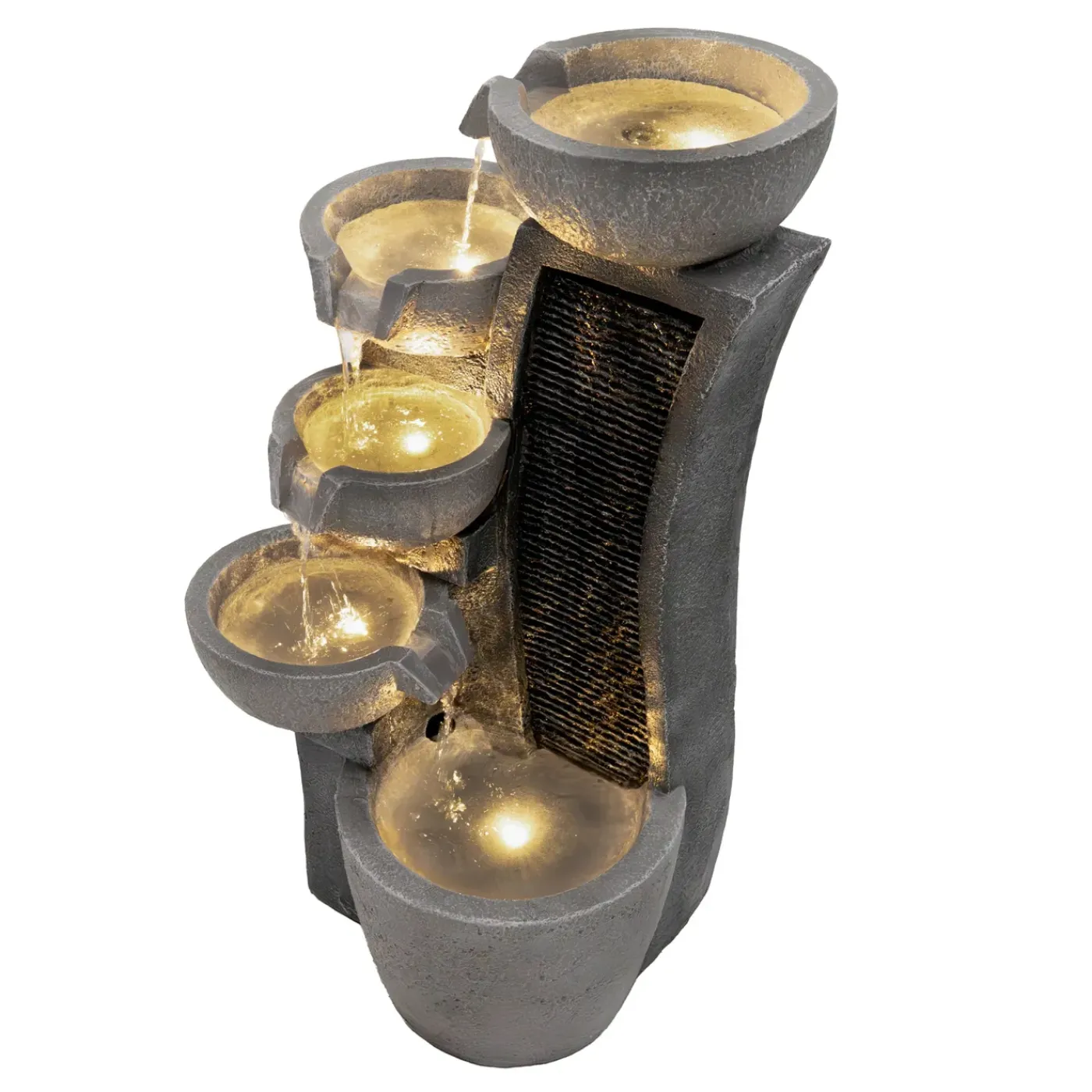Monster Shop Monstershop Waterornament Sleek Streams - Polyresin - Led - Elektrisch