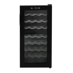 Monstershop Wijnkoelkast Oriva - Led Verlichting - 28 Flessen Capaciteit - Zwart