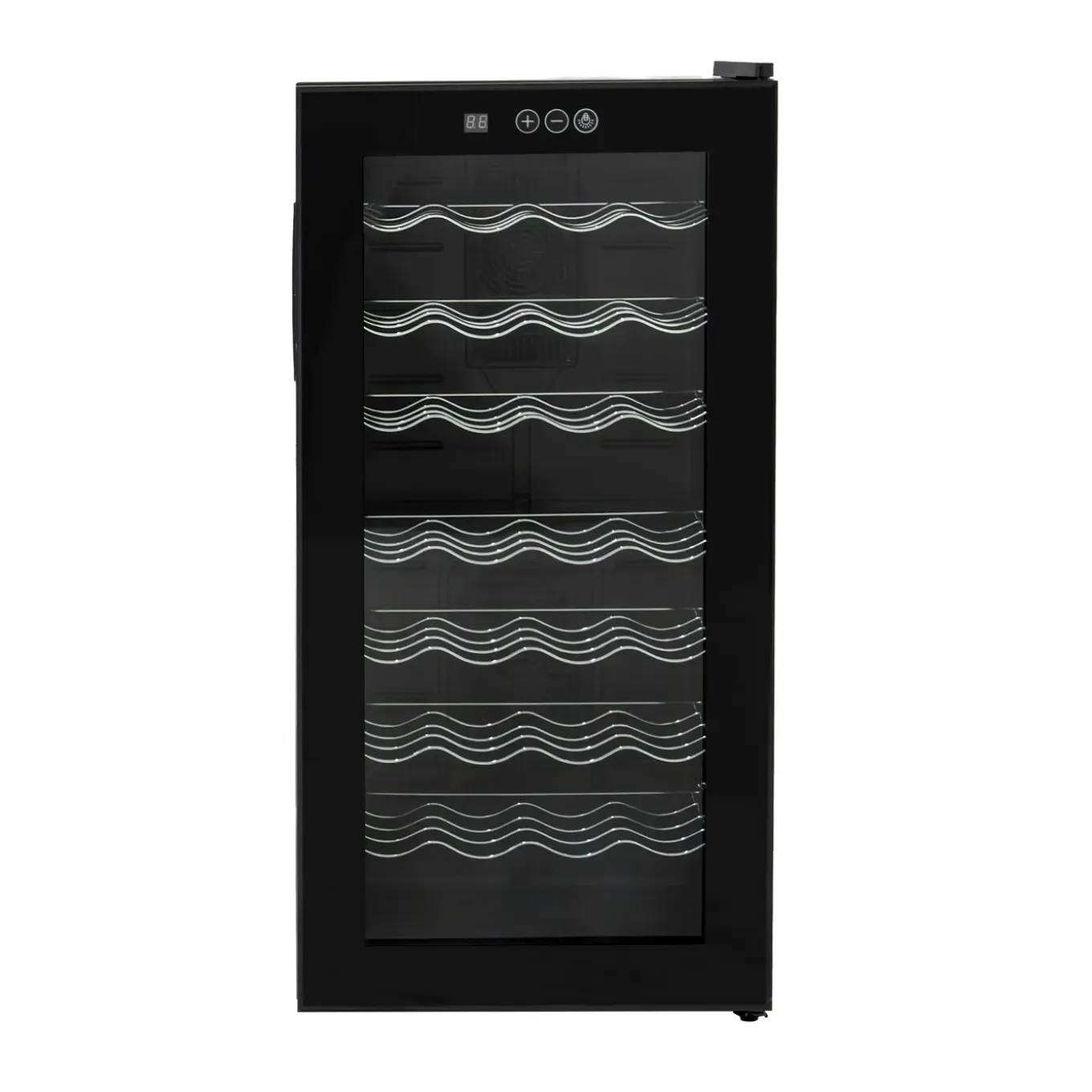 Monstershop Wijnkoelkast Oriva - Led Verlichting - 28 Flessen Capaciteit - Zwart