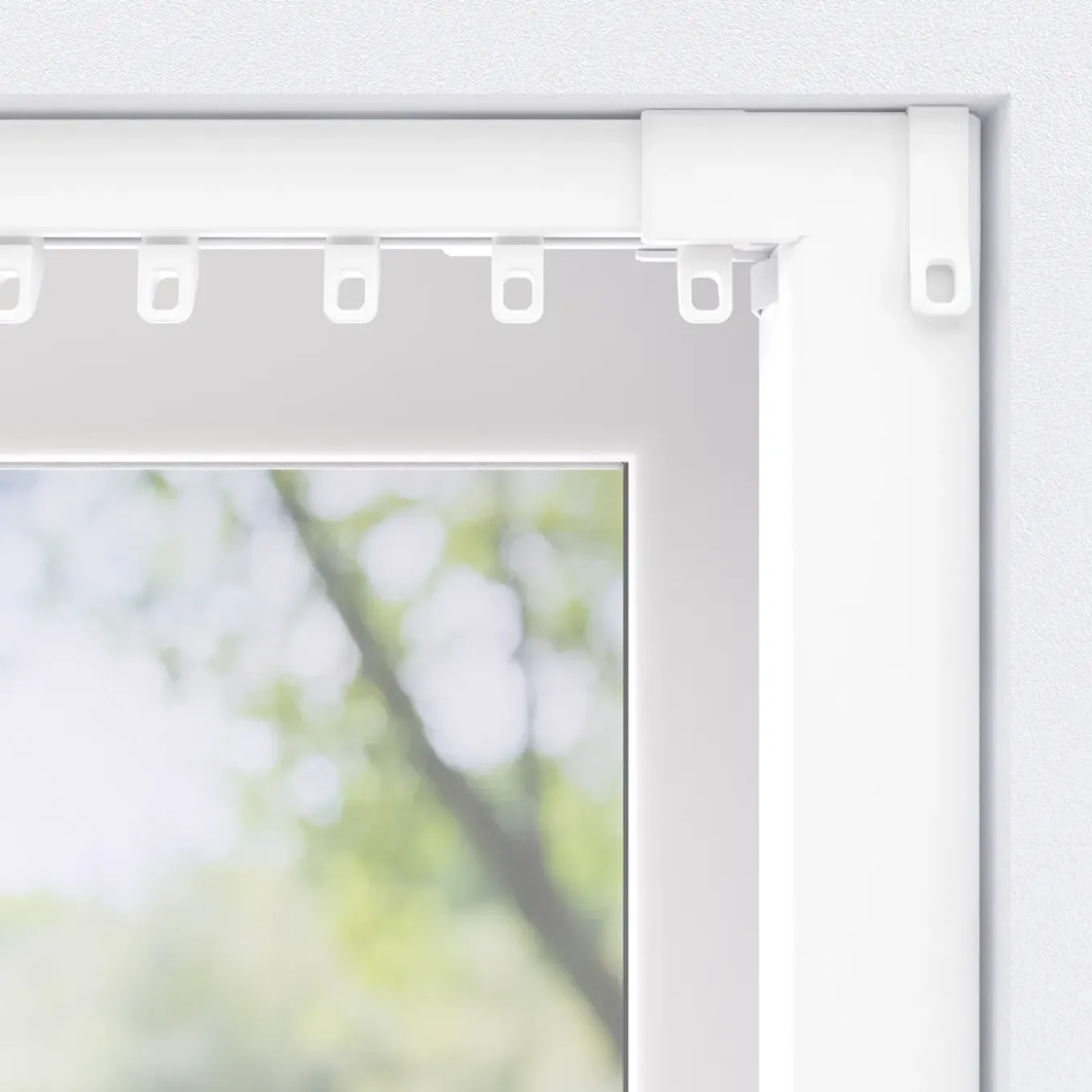 Motionblinds Gordijnrail Smart Wit 240cm Centrale Opening