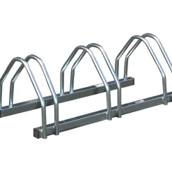 Mottez fietsenrek 3 fietsen face-to-face metaal grijs Ø30mm