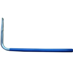 Mottez haak recht grijs/blauw Ø16mm 420mm