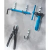 Mottez haken set grijs metaal 25mm - 5 stuks