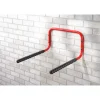 Mottez muursteun voor fietsen metaal rood/zwart Ø25x1,5mm