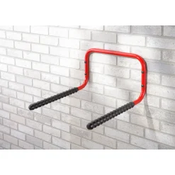 Mottez muursteun voor fietsen metaal rood/zwart Ø25x1,5mm