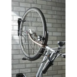 Mottez wand fietshaak op plaat zwart