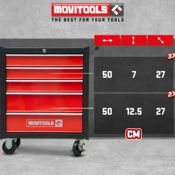 Movitools - Gereedschapwagen 5 Laden