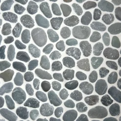 Overig Mozaïek Pebblestone - Antraciet - Natuursteen - 29,4x29,4 cm - 0,09 m²