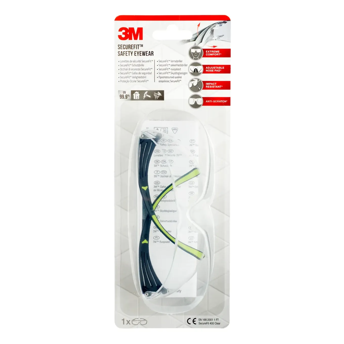 3M SecureFit veiligheidsbril 400