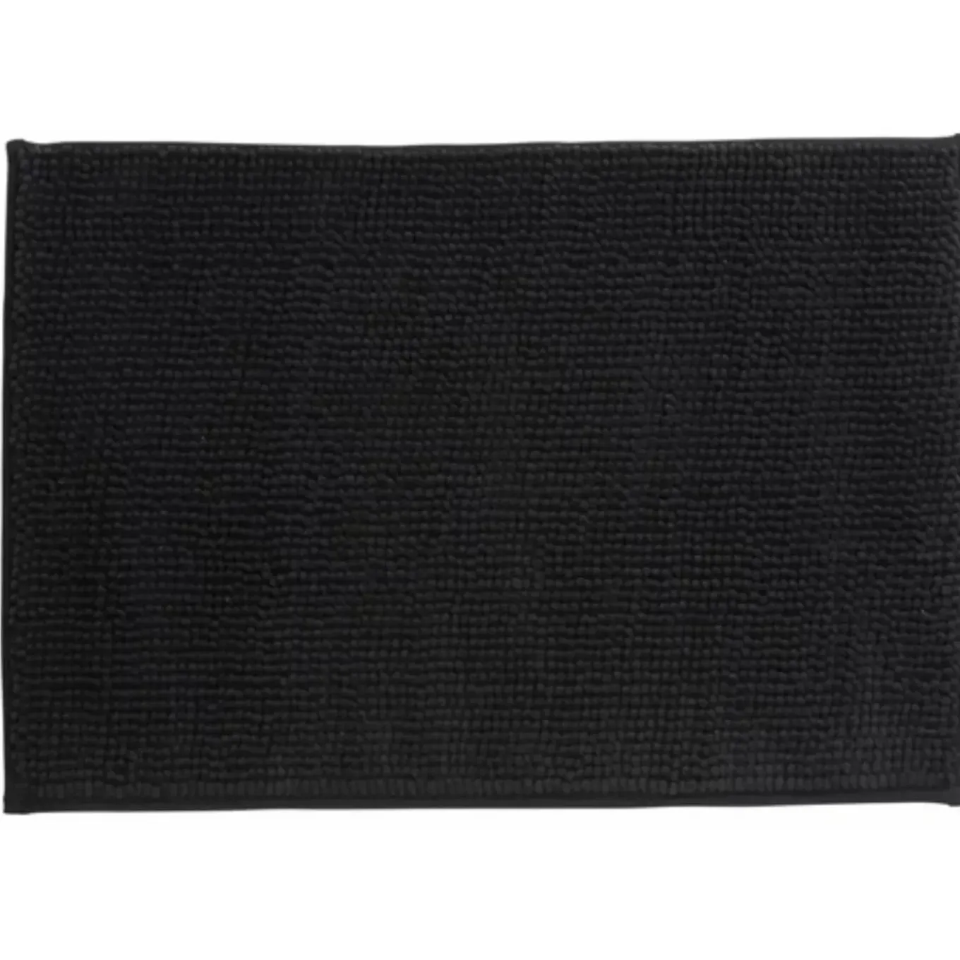 Msv Badkamerkleed/badmat Voor Op De Vloer - Zwart - 40 X 60 Cm