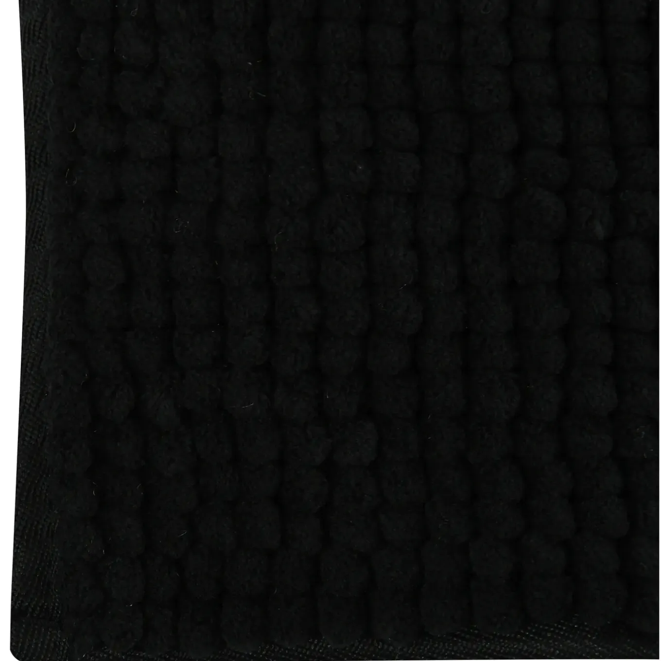 Msv Badkamerkleed/badmat Voor Op De Vloer - Zwart - 40 X 60 Cm
