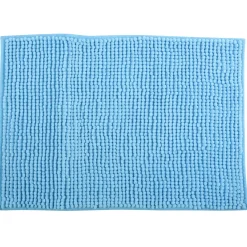 MSV Badkamerkleed/badmat Voor Op De Vloer - Lichtblauw - 40 X 60 Cm