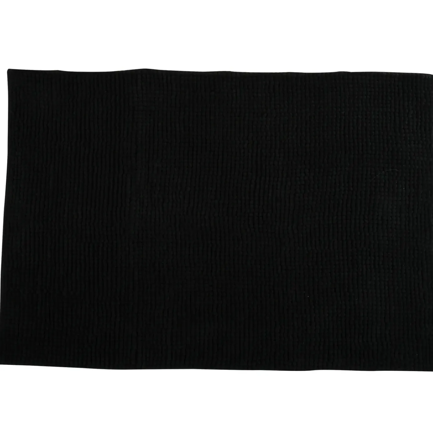 MSV Badkamerkleed/badmat Voor Op De Vloer - Zwart - 60 X 90 Cm