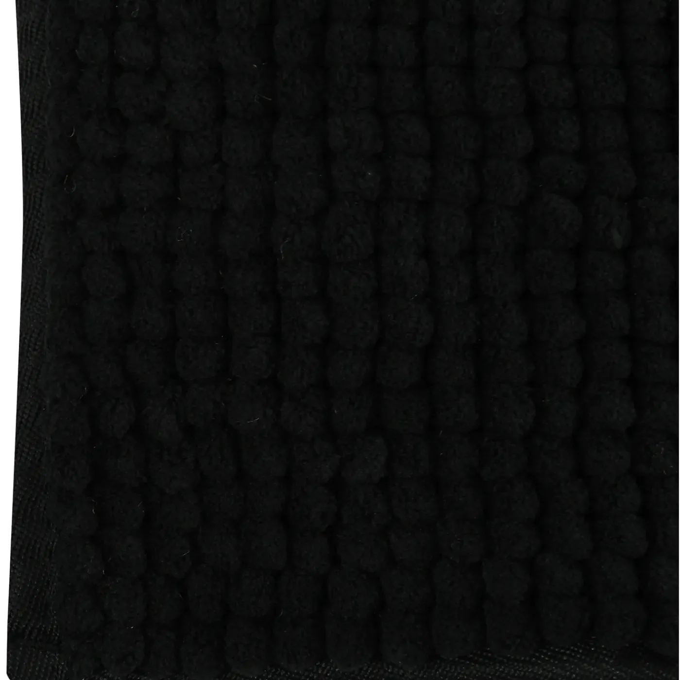 MSV Badkamerkleed/badmat Voor Op De Vloer - Zwart - 60 X 90 Cm