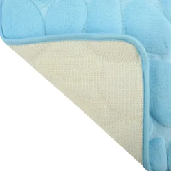 MSV Badkamerkleedje/badmat - Kiezel - Vloer - Lichtblauw - 50 X 80cm
