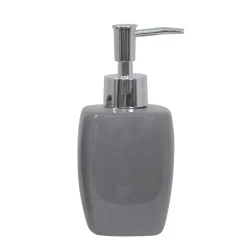 MSV 3-delige badkameraccessoireset keramiek Classic - Donkergrijs