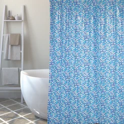 MSV douchegordijn Concept blauw 180cm