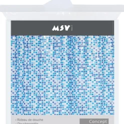 MSV douchegordijn Concept blauw 180cm