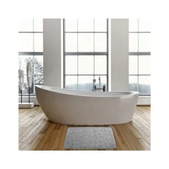 Msv Microvezel Badmat Pebble 50x80cm Grijs