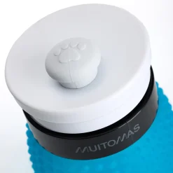 Muitomas Drinkfles Huisdier Siliconen 350ml Blauw